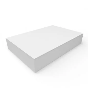 Closed white empty box Illustrazione stock