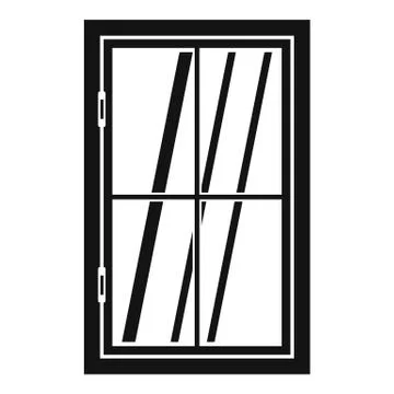 Closed window icon simple Ilustración de archivo