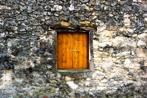 Closed wooden window Stock Photos