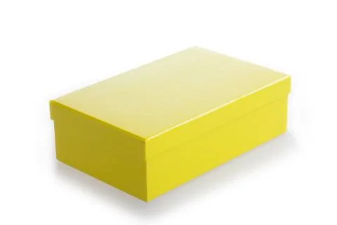 Closed yellow box Stock Photos