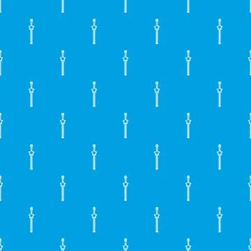 Closed zip pattern vector seamless blue Illustrazione stock