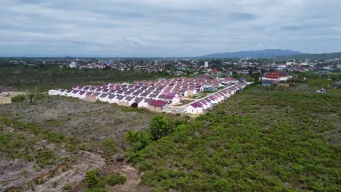 Closely arranged subsidized housing Stock-Footage 260548469