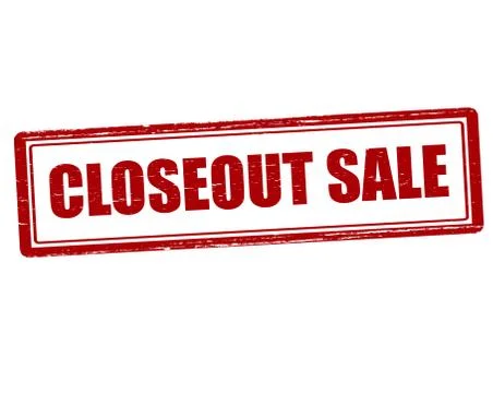 Closeout sale Stock Illustration