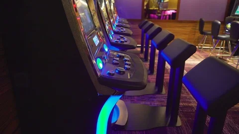 Closer look of the buttons and knobs on the gaming machine 스톡 동영상 97909451