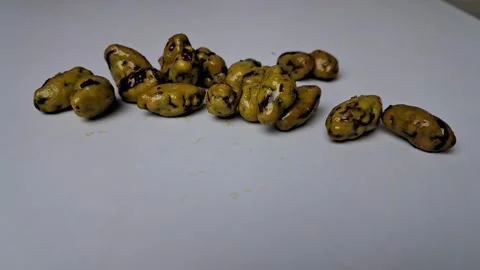 Closer view of fresh turmeric spice rimpang pieces Stock Footage 337785688