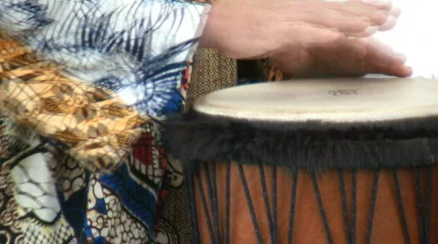 Closer view man playing drum Video stock 97493