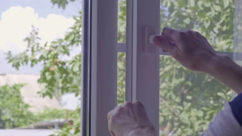 Closes the window Stock Footage 202183916