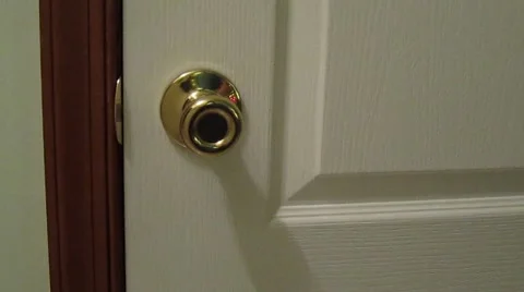 Closet Door Open and Close Stock Footage