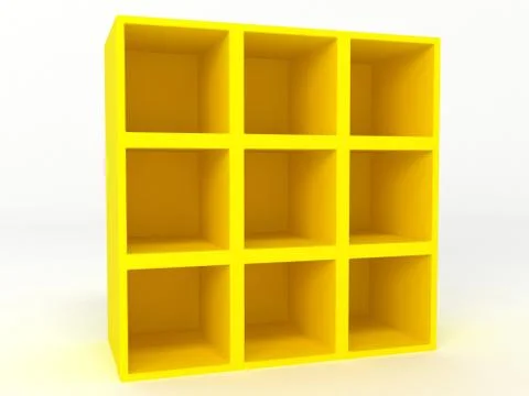 Closet with empty shelves Stock Illustration