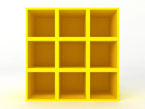 Closet with empty shelves Stock Illustration