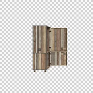 Closet open 3 up 1 Stock Illustration