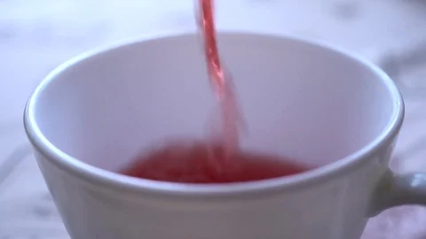 Closeu-up. Pour tea with a spoon Stock-Footage 73828508