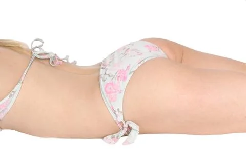 Closeuo of woman's butt in a bikini. Stock Photos