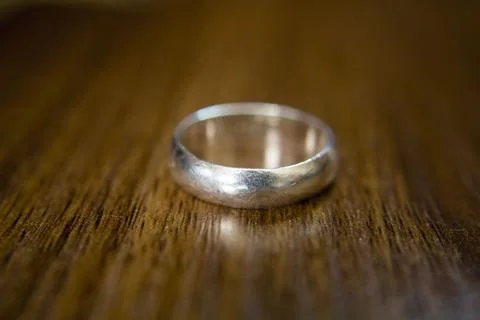 Closeup of a 925 silver ring 2 Stock Photos