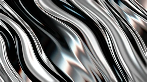 Closeup of Abstract Chromatic fluid waves background. Liquid holographic Video stock 137801197