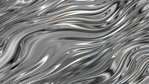 Closeup of Abstract Chromatic fluid waves background. Liquid holographic Video stock 137803146