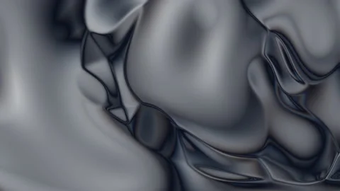 Closeup of Abstract Chromatic fluid waves background. Liquid holographic Video stock 138270595