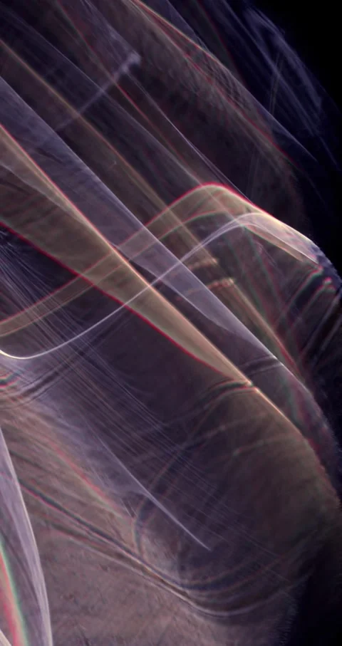 Closeup Of Abstract Chromatic Waves Background. Futuristic Holographic Video Video stock 304399235