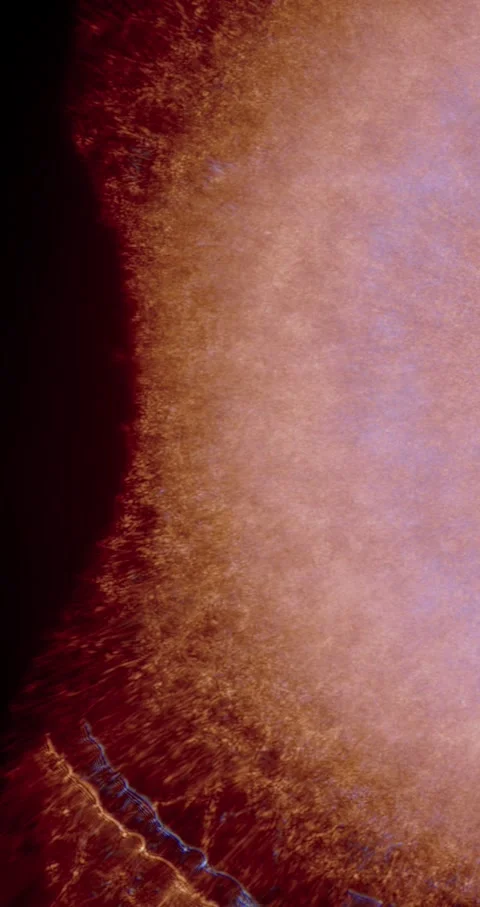 Closeup Of Abstract Chromatic Waves Background. Futuristic Holographic Video Video stock 304400128