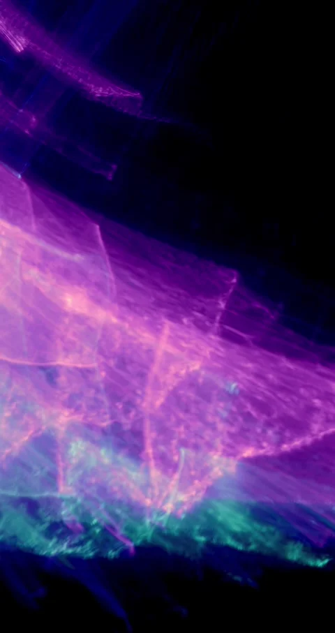 Closeup Of Abstract Chromatic Waves Background. Futuristic Holographic Video Stock Footage 304470395