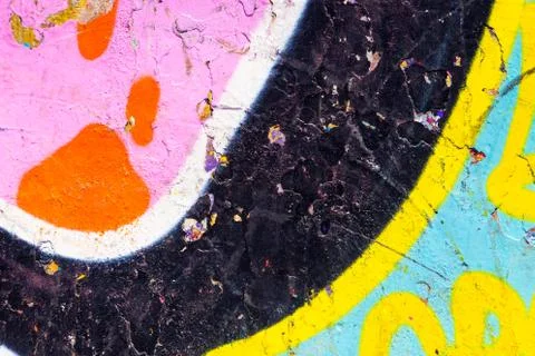 Closeup abstract painted wal Foto stock