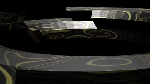 Closeup abstract seamless rotating 360 animation of 3D render object. Stock Footage 139145458