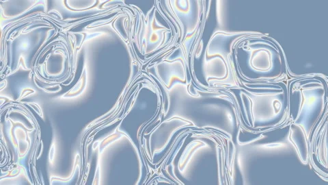 Closeup of Abstract Smooth Chromatic fluid waves background Stock Footage 196886635
