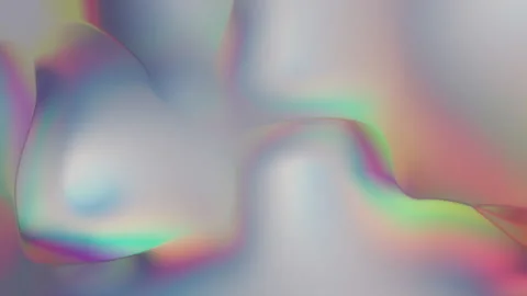 Closeup of Abstract Smooth Chromatic fluid waves with LED Texture background Stock Footage 202178674