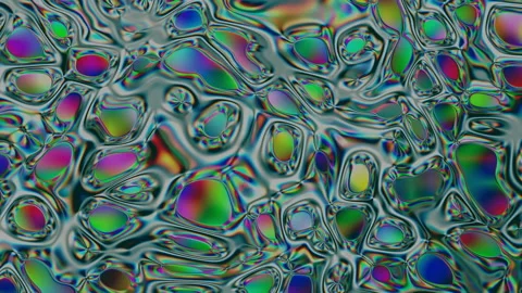 Closeup of Abstract Smooth Chromatic fluid waves with LED Texture background Stock Footage 202178763