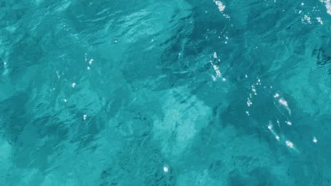 Closeup abstract of surface blue water for background. Blurred abstract for Stock Footage 199235564