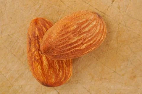 Closeup almond Stock Photos