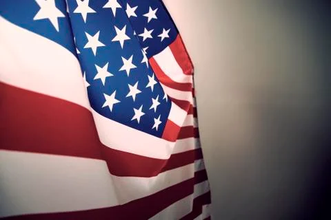 Closeup of American flag Stock-Fotos
