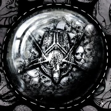 Closeup of an amulet Stock Illustration