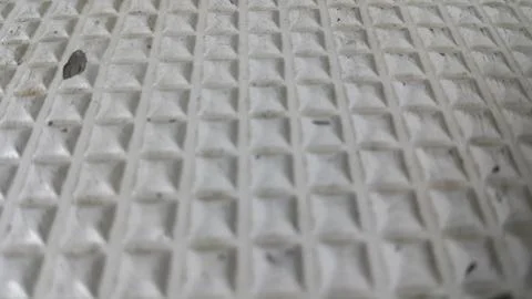 Closeup and perspective view of grey color beautiful 3D geometric shapes of f Foto stock