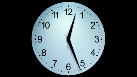 Closeup animation watch with background hand ticking fast forward timelapse Stock Footage 336445011