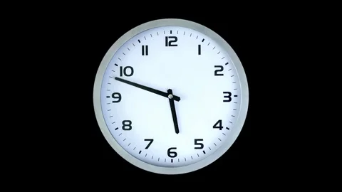 Closeup animation watch with background hand ticking fast forward timelapse Stock Footage 336445111