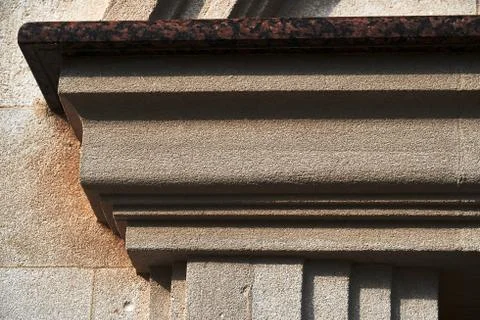 Closeup of architectural element for background or texture Stock Photos