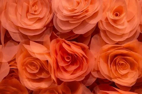 Closeup of artificial flowers textures background Stock Photos