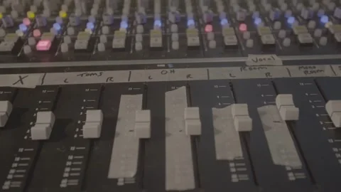 Closeup of Audio Panels Stock Footage 278485094