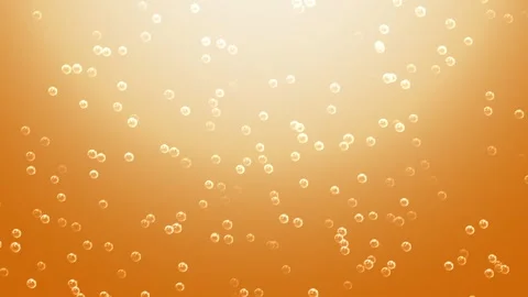 Closeup background of pouring soda water with bubbles, sparkling wine, champagne Stock Footage 276326548
