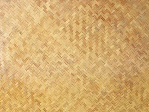 Closeup bamboo weave pattern for decorate Stock Photos