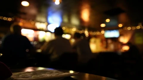 Closeup of Bartender Serving Pint of Beer Stock Footage 122047073