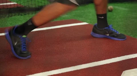 Closeup Baseball Feet Video stock 68170469