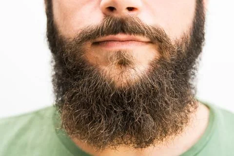 Closeup of a beard Stock Photos