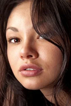 Closeup of beautiful face ll Stock Photos