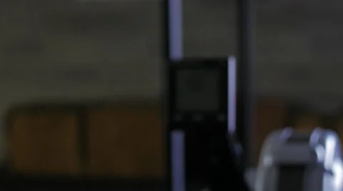 Closeup from behind of Man Rowing Stock Footage 42235429