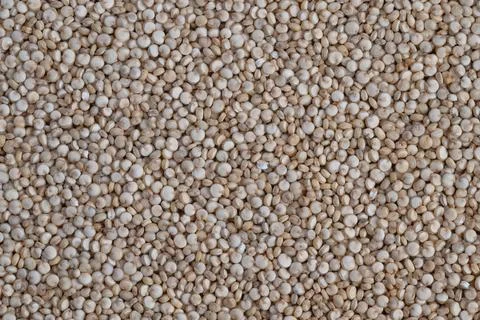 Closeup of beige quinoa seed surface pattern, Detailed closeup capturing te.. 스톡 사진