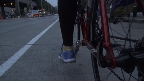 Closeup of bicycle chain. Stock Footage 86873818