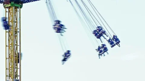 Closeup of big carousel. Video stock 75488757