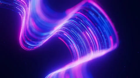 Closeup of Big data light speed flow. Abstract digital data stream of quantum Stock Footage 320177946